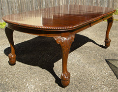 Victorian Version Chippendale Style Dining Table