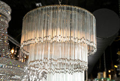 Icicle Crystal Tiered Chandelier