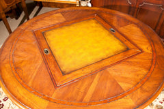 Round Pedistal Game Table With Removable Game Top