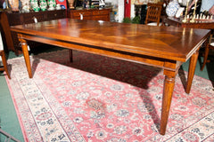 Italian Refractory Parquet Top Dining Table