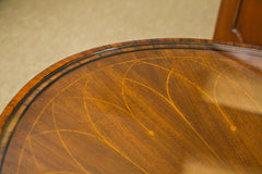 Oval Inlaid Modern Classic Cocktail Table
