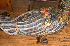 Two Hundred Year Old Wooden Statue of a Royal Goose