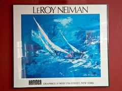 LeRoy Neiman Framed Print of Sailboat Racing