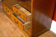Elm and Tamo Wood Low Cabinet