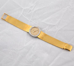 Gubelin Lady's Yellow Gold And Diamond Bracelet Watch