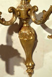 Pair  Brass  French  Two  Light  Sconces