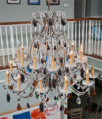 Murano  Fruit  Decorated  Large  Chandelier