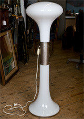 White Milk Glass  Floor Lamp  by  CARLO  NASON FOR   MAZZEGA