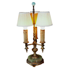 Art  Deco  Copper  And  Onyx  Lamp
