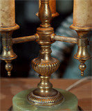 Art  Deco  Copper  And  Onyx  Lamp