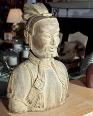 Carved Wood Buddha Figure Avalokitosvara