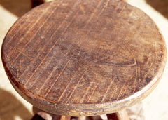 Carved Mbule Table From Kenya