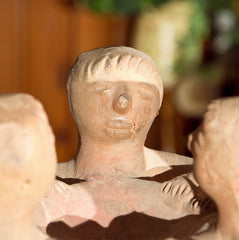 Aztec Clay Pottery Sculpture Children