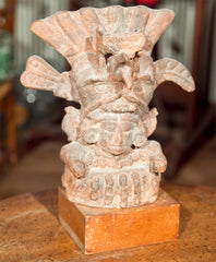 Reproduction of Clay Aztec Ceremonial Figure