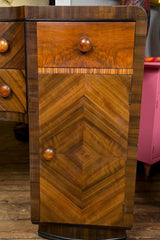 High Style Art Deco Sideboard with Exotic Woods