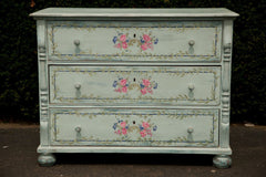 Antique Romanian Painted Chest of Drawers