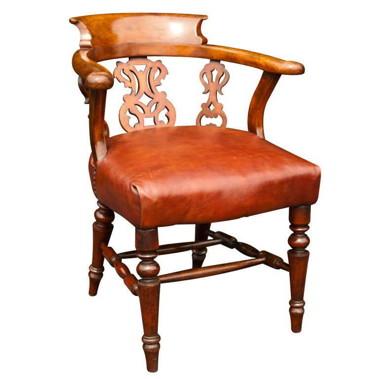Victorian Mahogany Captain's Chair